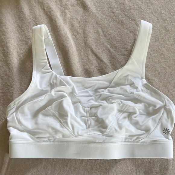 Athleta White Invincible Bra - Picture 1 of 5